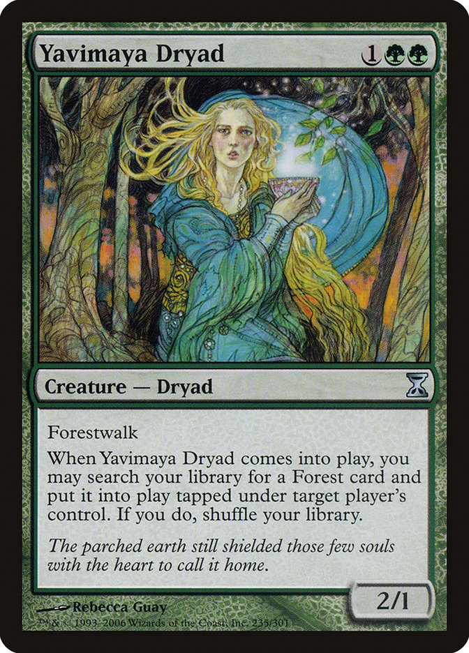 Yavimaya Dryad [Time Spiral] Magic: The Gathering