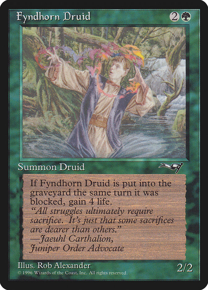 Fyndhorn Druid (Flame Circle) [Alliances] Magic: The Gathering