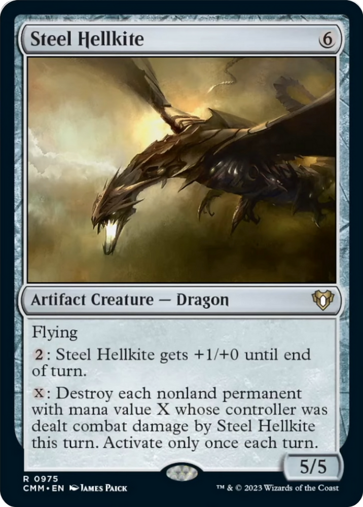 Steel Hellkite [Commander Masters] Magic: The Gathering