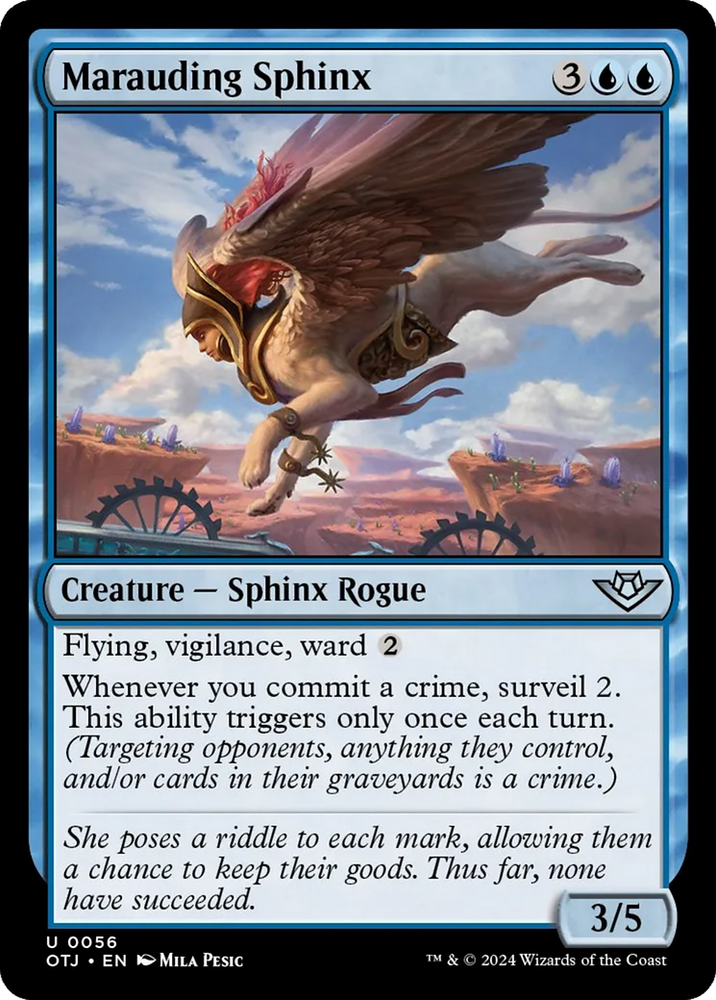 Marauding Sphinx [Outlaws of Thunder Junction] Magic: The Gathering