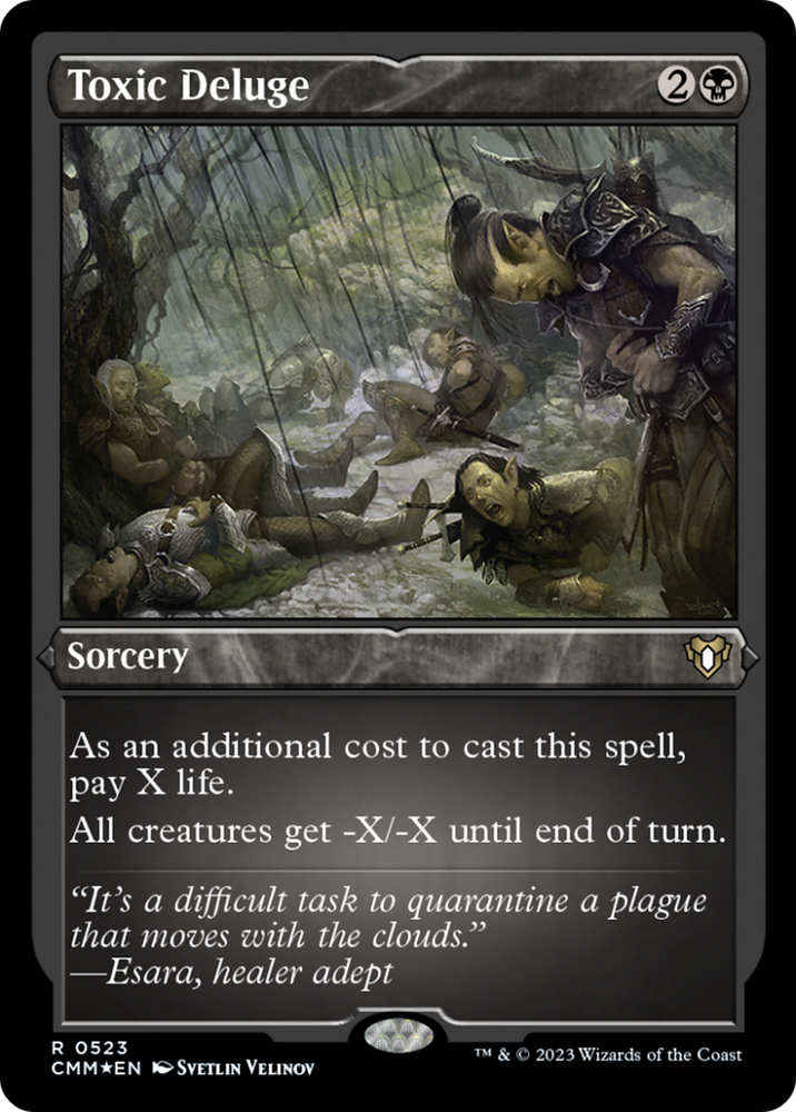 Toxic Deluge (Foil Etched) [Commander Masters] Magic: The Gathering
