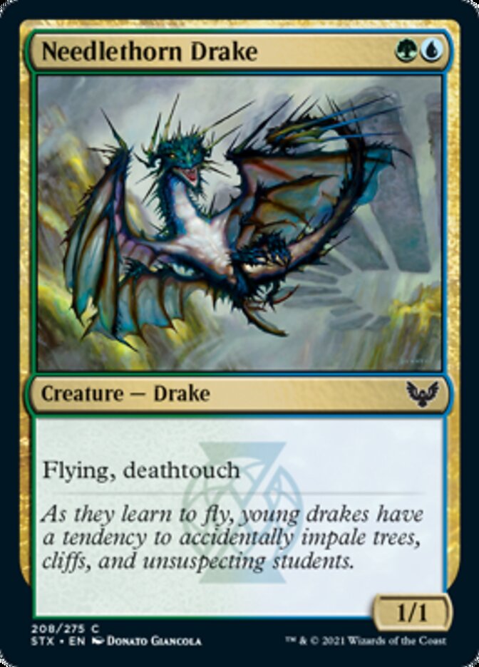 Needlethorn Drake [Strixhaven: School of Mages] Magic: The Gathering