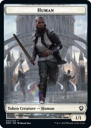 Human // Snake Double-Sided Token [Dominaria United Commander Tokens] Magic: The Gathering