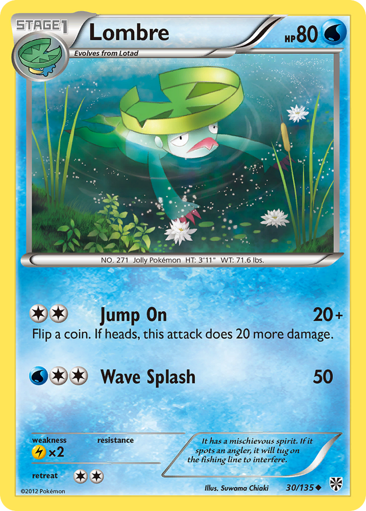 Lombre (30/135) [Black & White: Plasma Storm] Pokémon