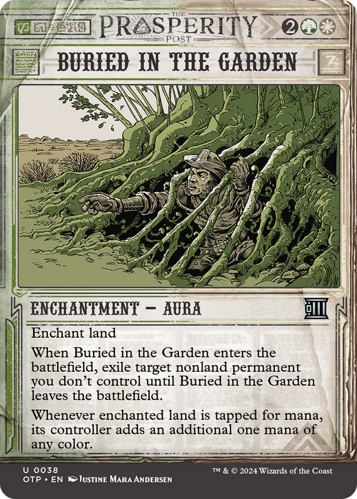 Buried in the Garden [Outlaws of Thunder Junction: Breaking News] Magic: The Gathering