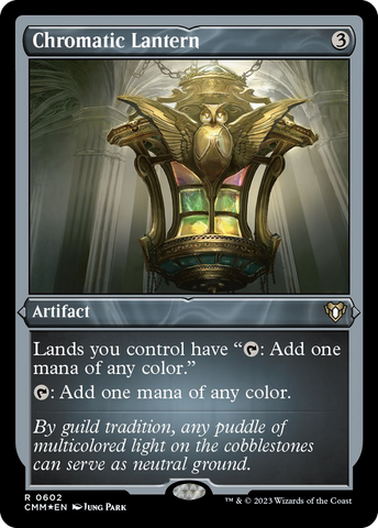 Chromatic Lantern (Foil Etched) [Commander Masters] Magic: The Gathering