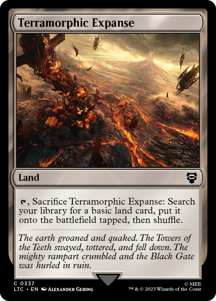 Terramorphic Expanse [The Lord of the Rings: Tales of Middle-Earth Commander] Magic: The Gathering