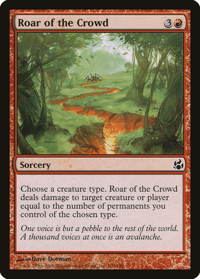 Roar of the Crowd [Morningtide] Magic: The Gathering