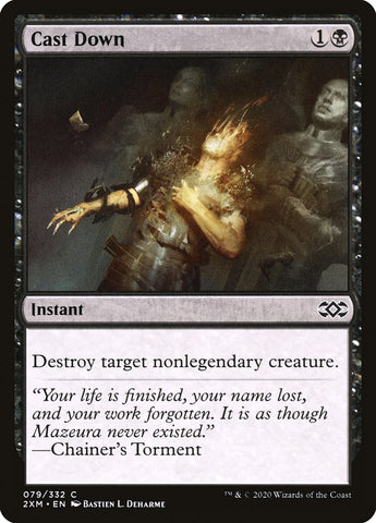 Cast Down [Double Masters] Magic: The Gathering