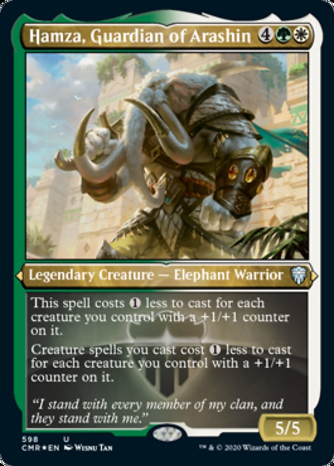 Hamza, Guardian of Arashin (Etched) [Commander Legends] Magic: The Gathering