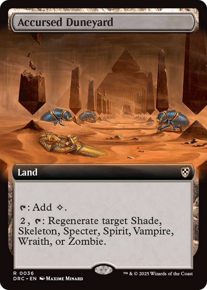 Accursed Duneyard (Extended Art) [Aetherdrift Commander] Magic: The Gathering