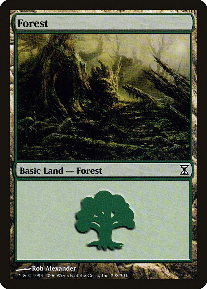 Forest (298) [Time Spiral] Magic: The Gathering