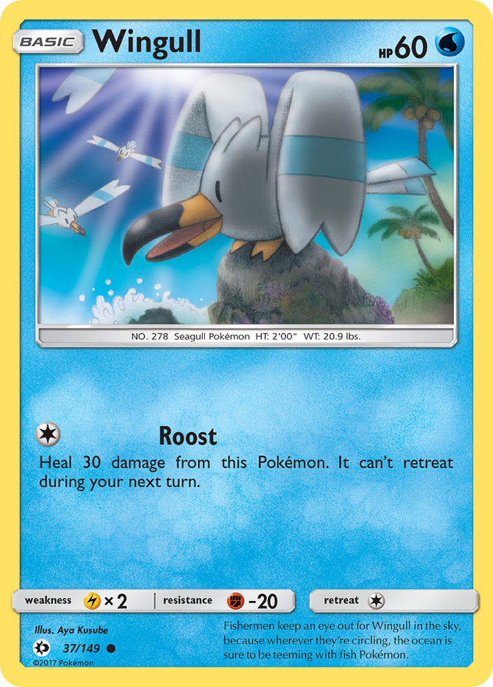 Wingull (37/149) [Sun & Moon: Base Set] Pokémon