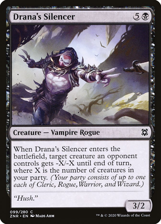 Drana's Silencer [Zendikar Rising] Magic: The Gathering