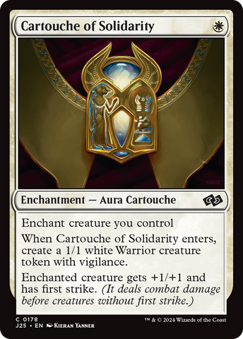 Cartouche of Solidarity [Foundations Jumpstart] Magic: The Gathering