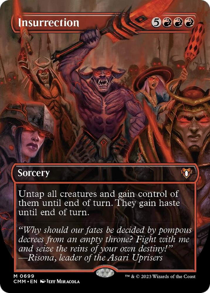 Insurrection (Borderless Alternate Art) [Commander Masters] Magic: The Gathering