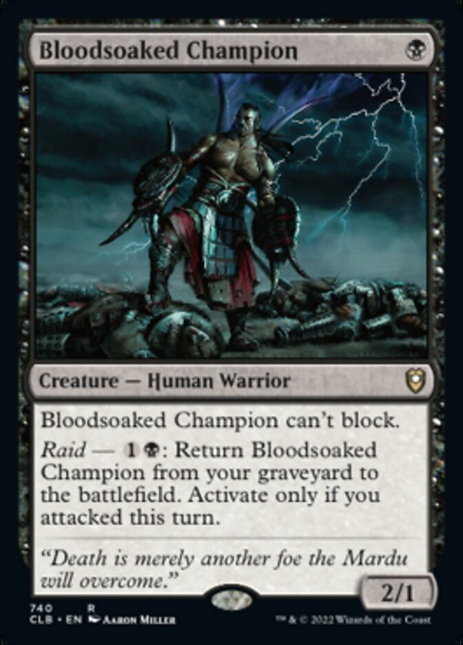 Bloodsoaked Champion [Commander Legends: Battle for Baldur's Gate] Magic: The Gathering