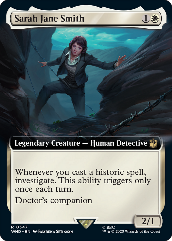Sarah Jane Smith (Extended Art) [Doctor Who] Magic: The Gathering