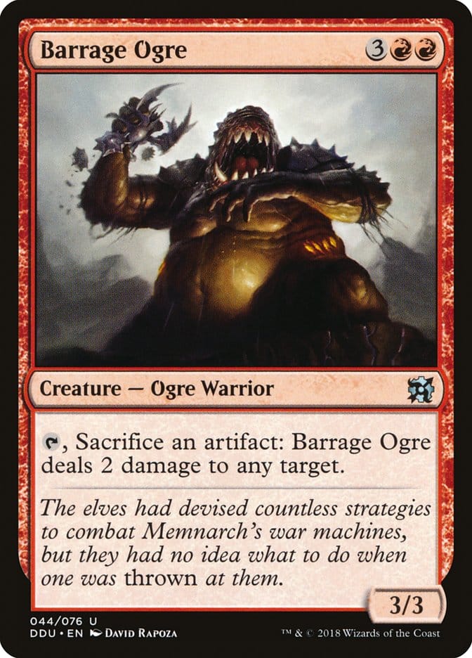 Barrage Ogre [Duel Decks: Elves vs. Inventors] Magic: The Gathering
