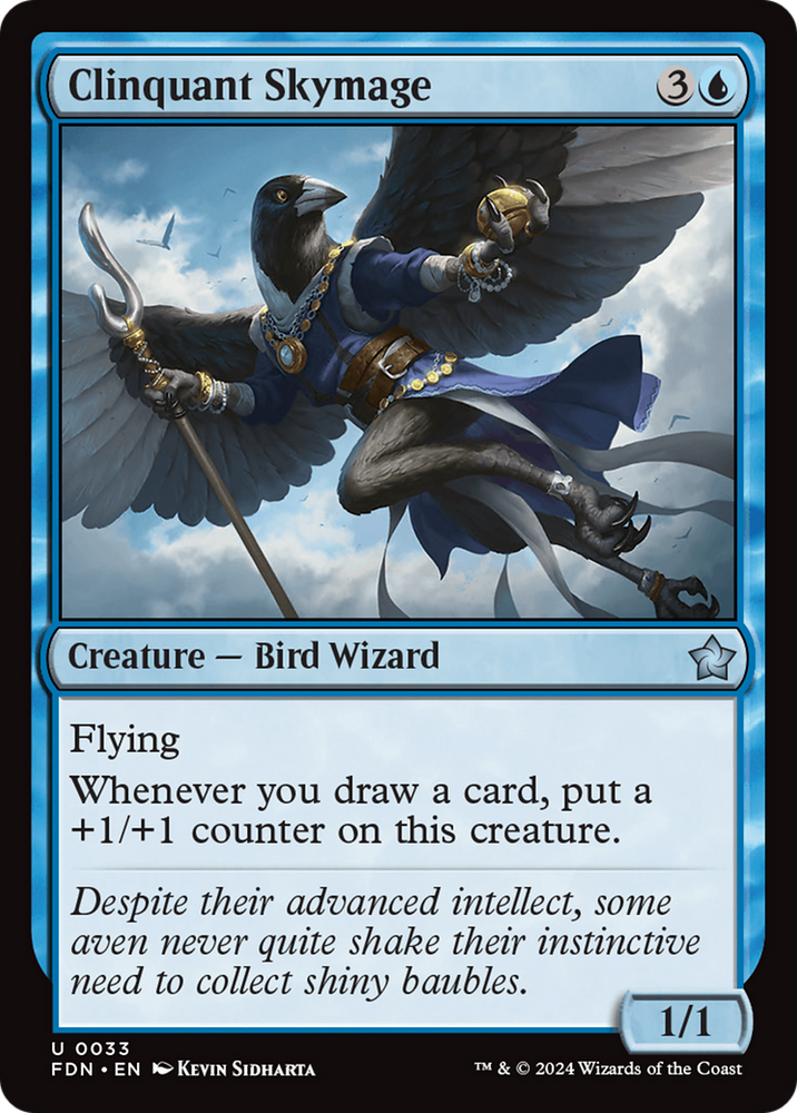Clinquant Skymage [Foundations] Magic: The Gathering