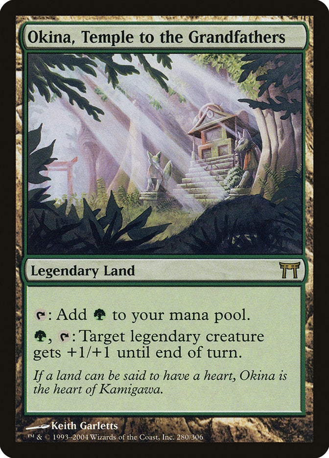 Okina, Temple to the Grandfathers [Champions of Kamigawa] Magic: The Gathering