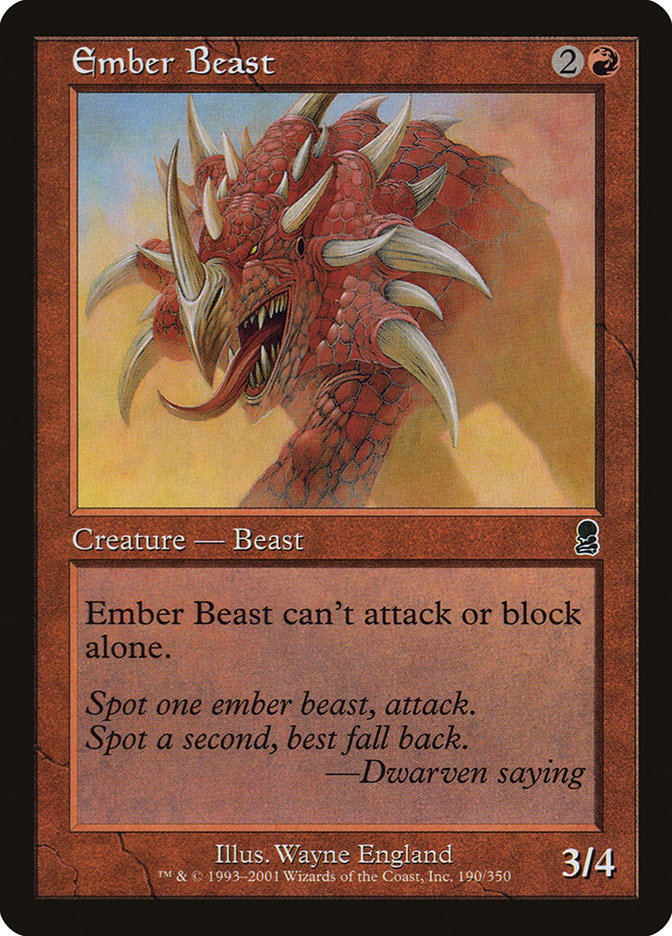 Ember Beast [Odyssey] Magic: The Gathering