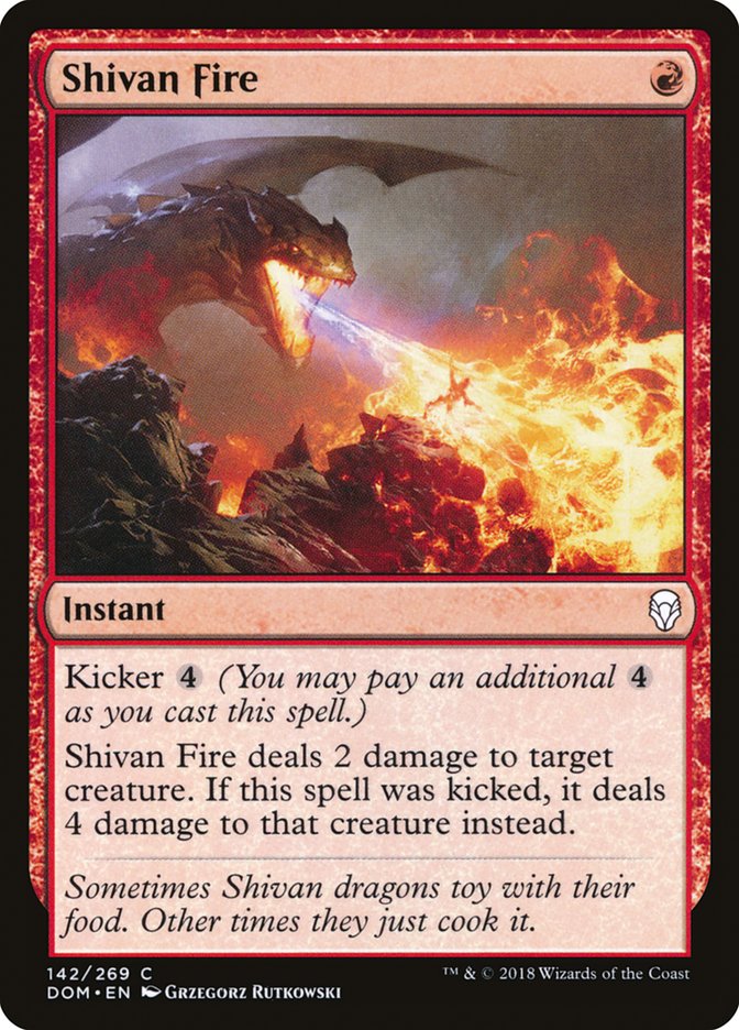 Shivan Fire [Dominaria] Magic: The Gathering