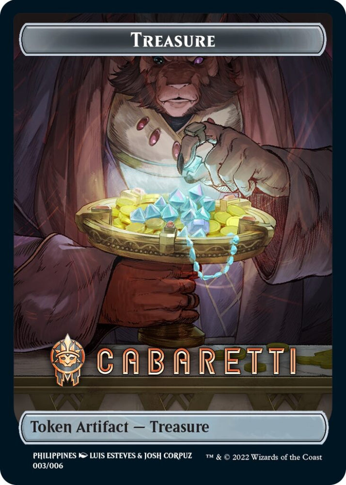 Treasure Token (Cabaretti) (Southeast Asia Artists) [Streets of New Capenna Tokens] Magic: The Gathering