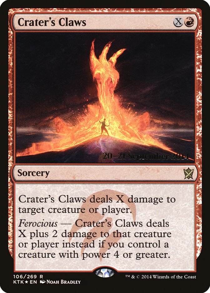 Crater's Claws [Khans of Tarkir Prerelease Promos] Magic: The Gathering