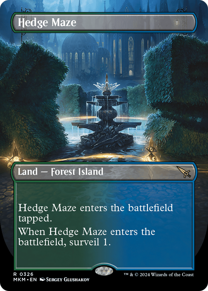 Hedge Maze (Borderless) [Murders at Karlov Manor] Magic: The Gathering