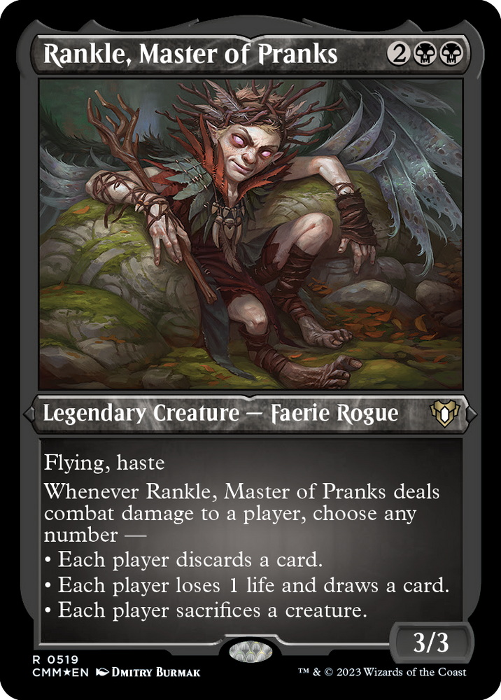 Rankle, Master of Pranks (Foil Etched) [Commander Masters] Magic: The Gathering