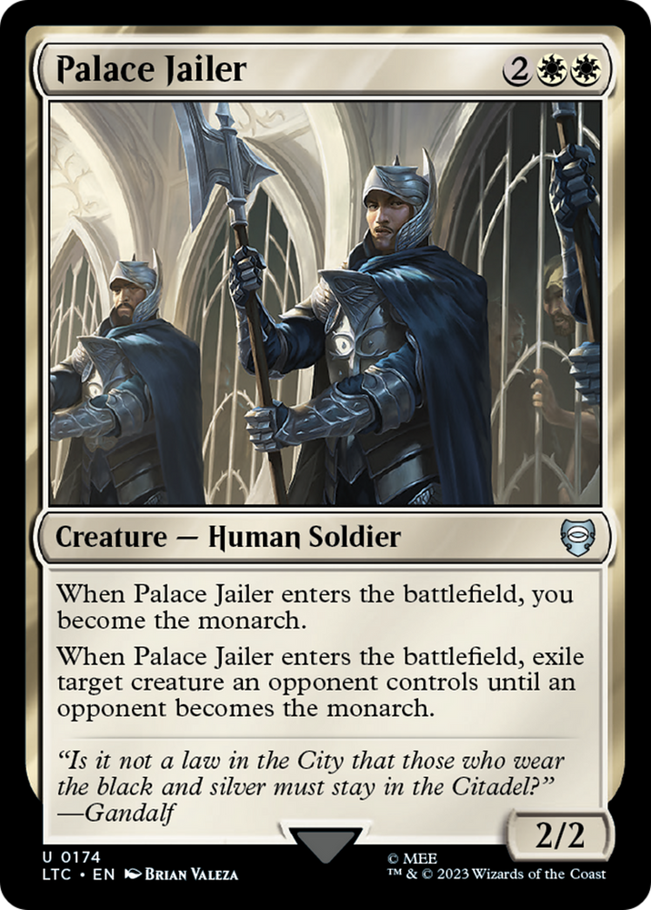 Palace Jailer [The Lord of the Rings: Tales of Middle-Earth Commander] Magic: The Gathering