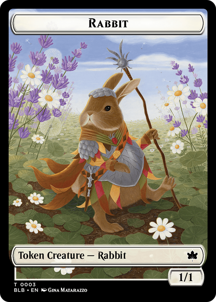 Octopus // Rabbit Double-Sided Token [Bloomburrow Commander Tokens] Magic: The Gathering