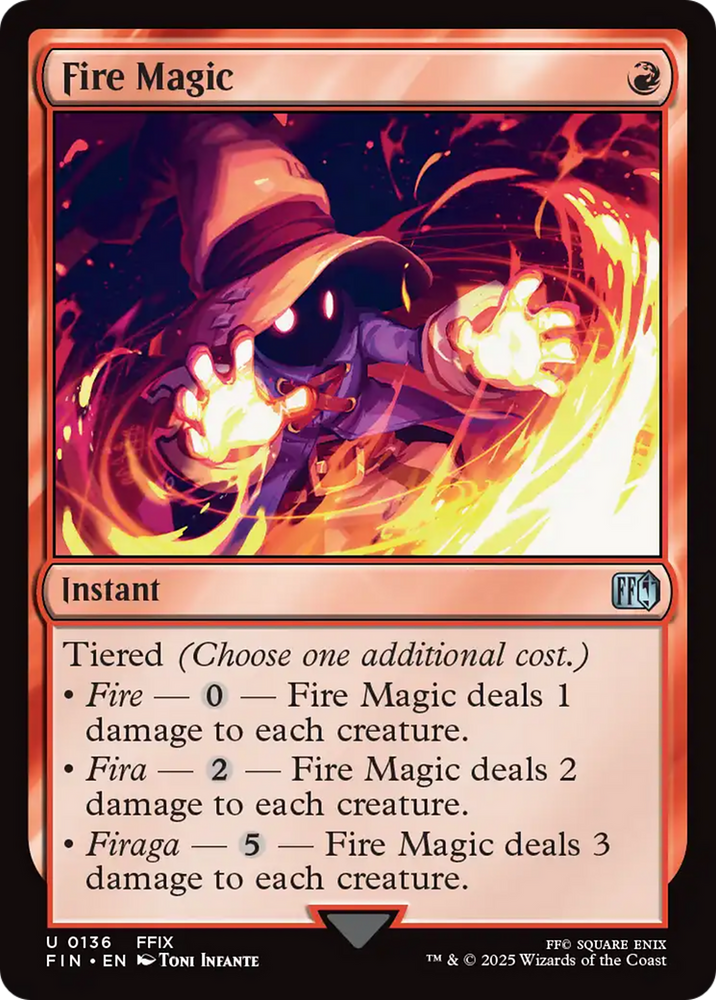 Fire Magic [FINAL FANTASY] Magic: The Gathering