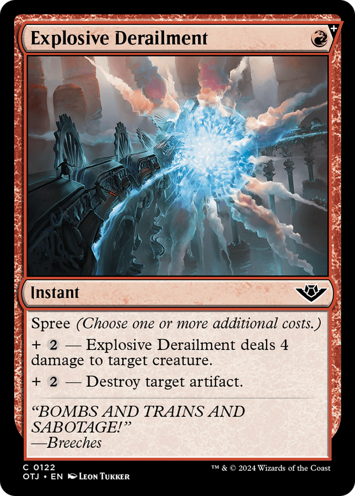 Explosive Derailment [Outlaws of Thunder Junction] Magic: The Gathering
