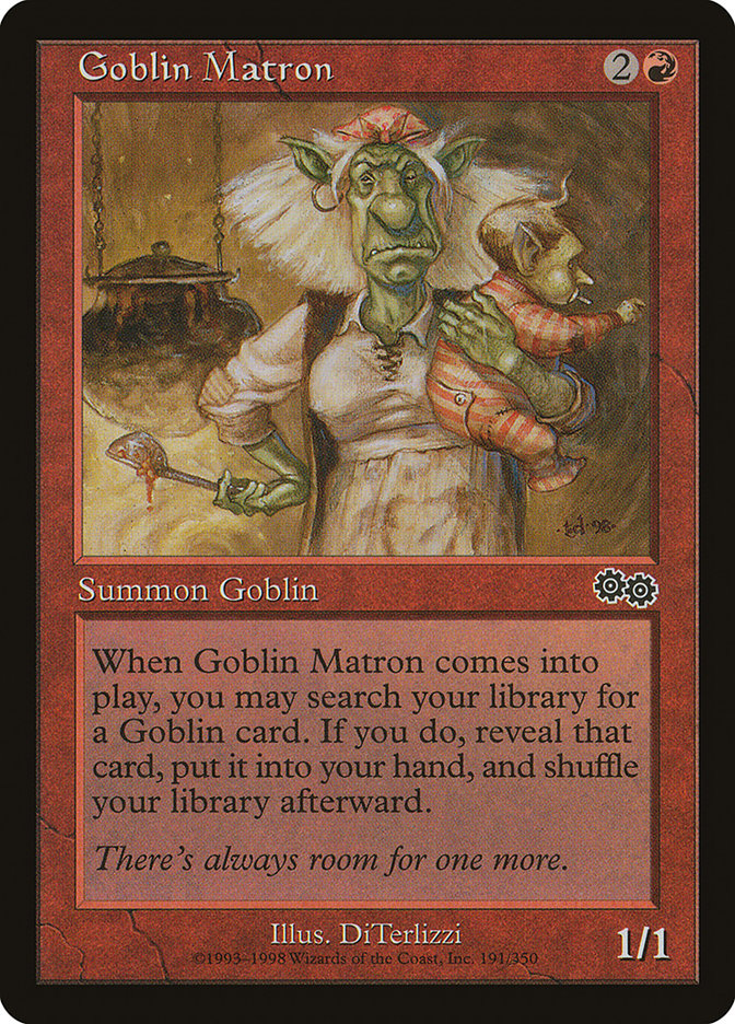 Goblin Matron [Urza's Saga] Magic: The Gathering