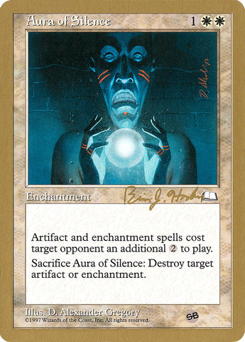 Aura of Silence (Brian Hacker) (SB) [World Championship Decks 1998] Magic: The Gathering