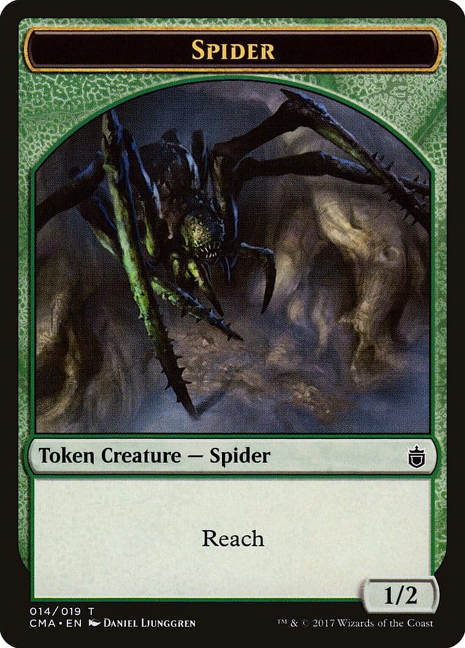 Spider Token [Commander Anthology Tokens] Magic: The Gathering