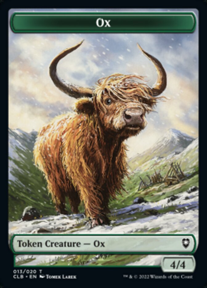 Ox Token [Commander Legends: Battle for Baldur's Gate Tokens] Magic: The Gathering
