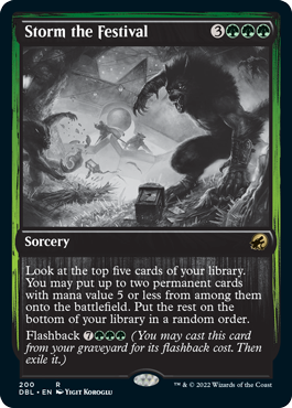 Storm the Festival [Innistrad: Double Feature] Magic: The Gathering