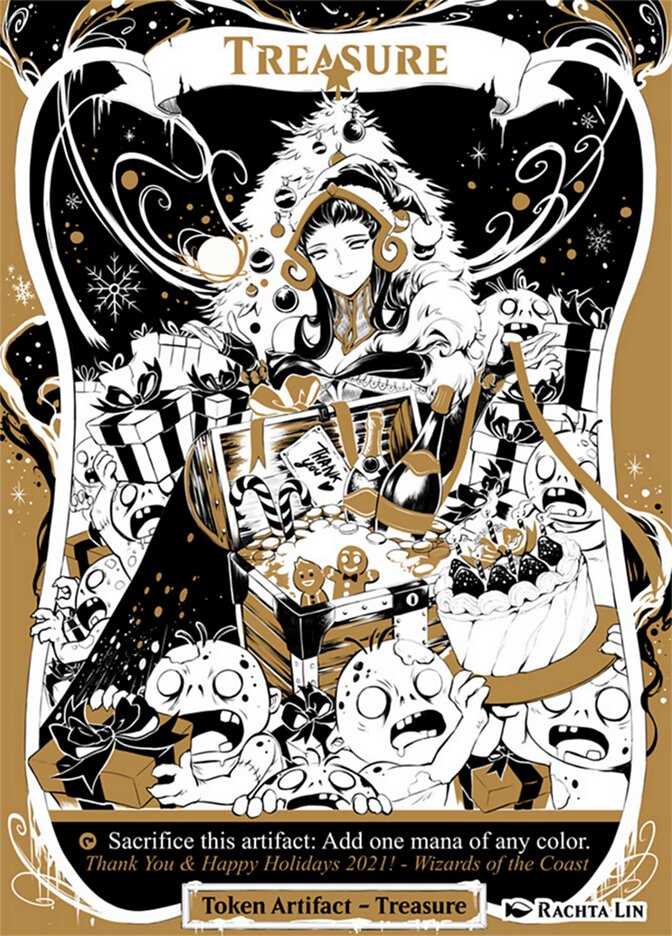 Treasure Token [Happy Holidays] Magic: The Gathering