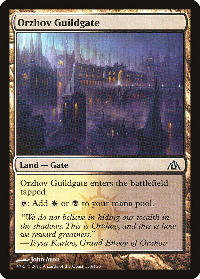 Orzhov Guildgate [Dragon's Maze] Magic: The Gathering