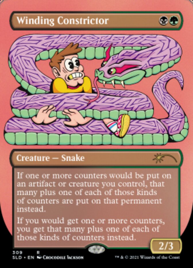 Winding Constrictor (Borderless) [Secret Lair Drop Series] Magic: The Gathering