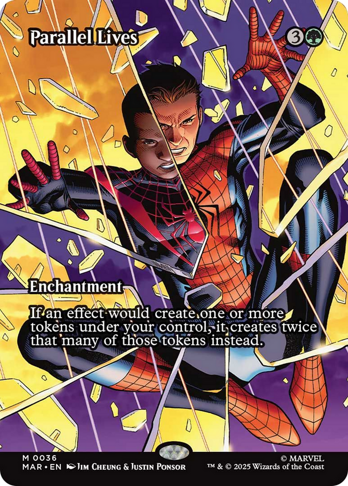Parallel Lives (Borderless) [Marvel Universe: Eternal-Legal] Magic: The Gathering