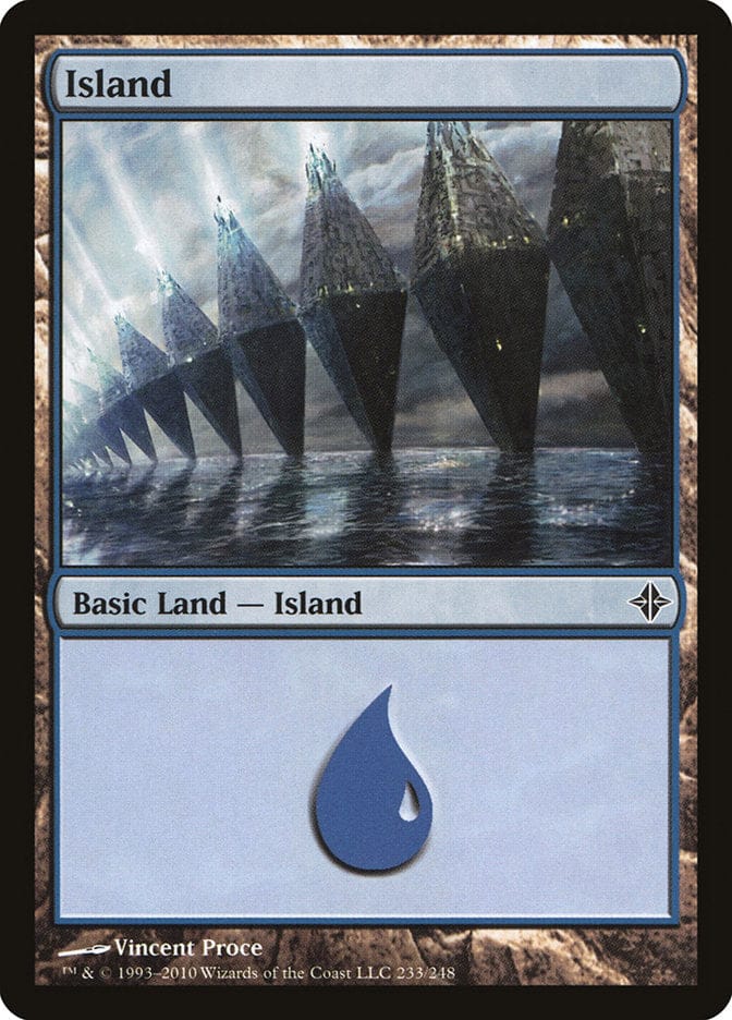 Island (233) [Rise of the Eldrazi] Magic: The Gathering
