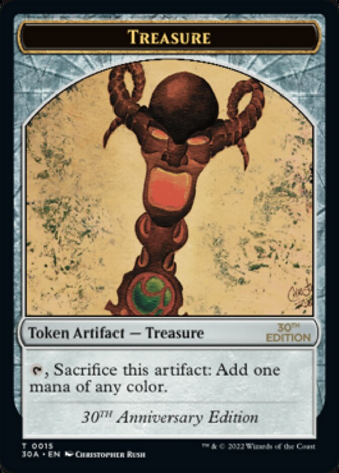 Treasure Token (015) [30th Anniversary Tokens] Magic: The Gathering