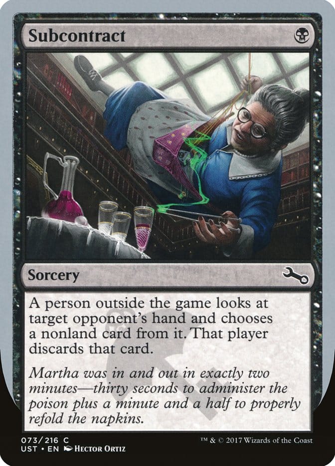 Subcontract [Unstable] Magic: The Gathering