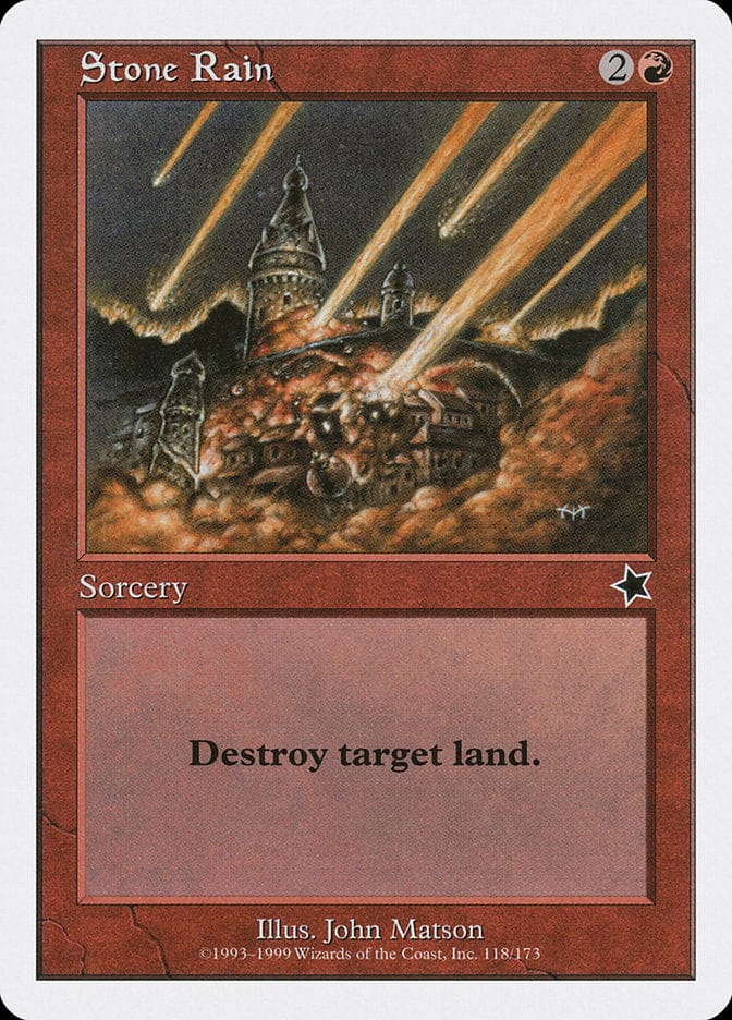 Stone Rain [Starter 1999] Magic: The Gathering