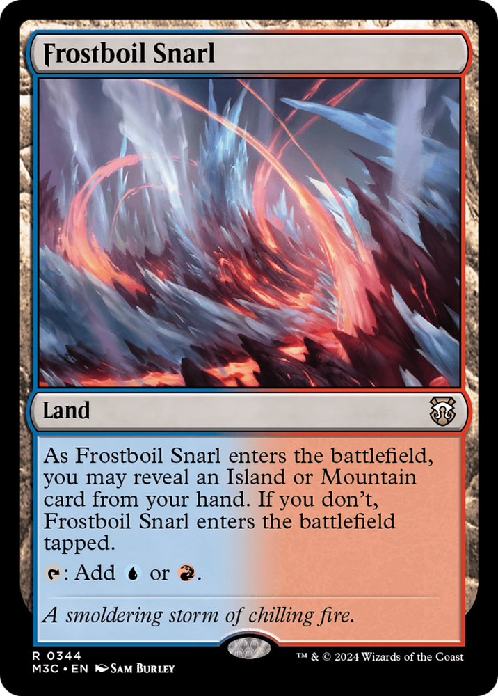 Frostboil Snarl (Ripple Foil) [Modern Horizons 3 Commander] Magic: The Gathering