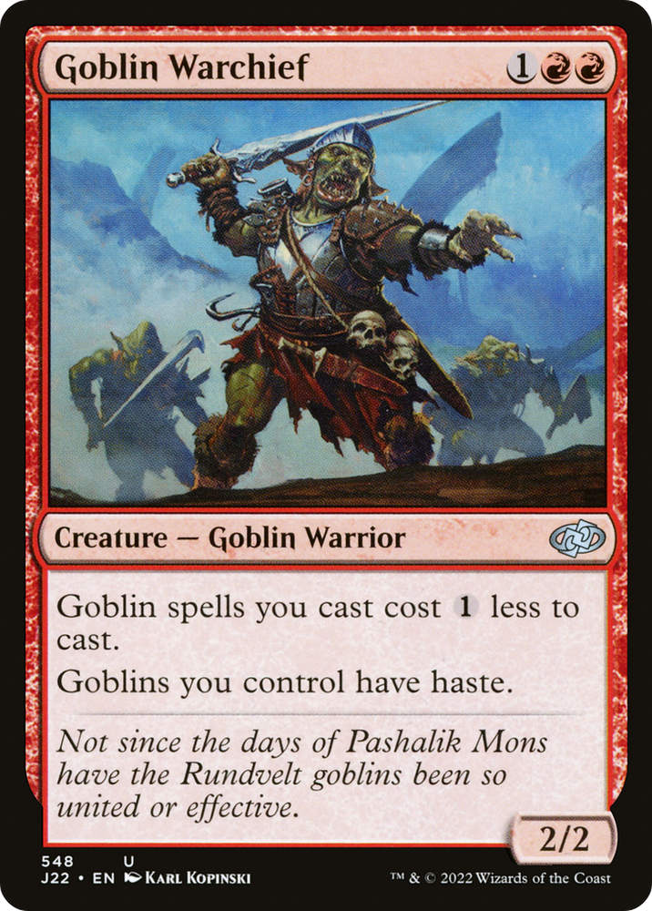 Goblin Warchief [Jumpstart 2022] Magic: The Gathering